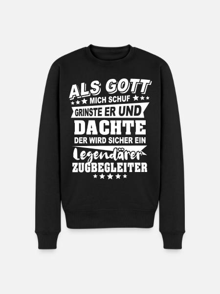 Zugbegleiter - Männer Premium Bio Pullover - Schwarz