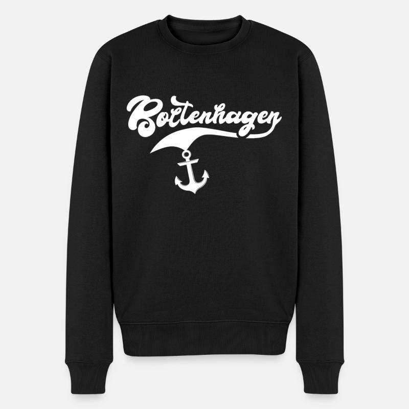 Boltenhagen Sprüche - Männer Premium Bio Pullover - Schwarz