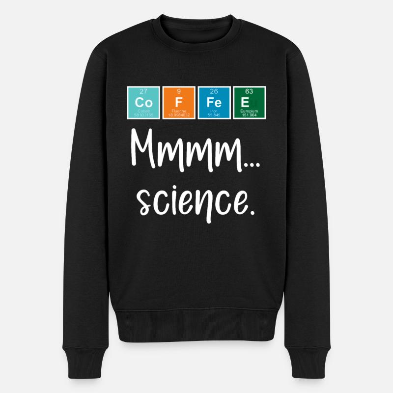 CAFÉ - Mmmm... science - Pull Premium bio Homme - noir