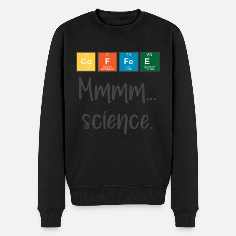 CAFÉ - Mmmm... science - Pull Premium bio Homme - noir
