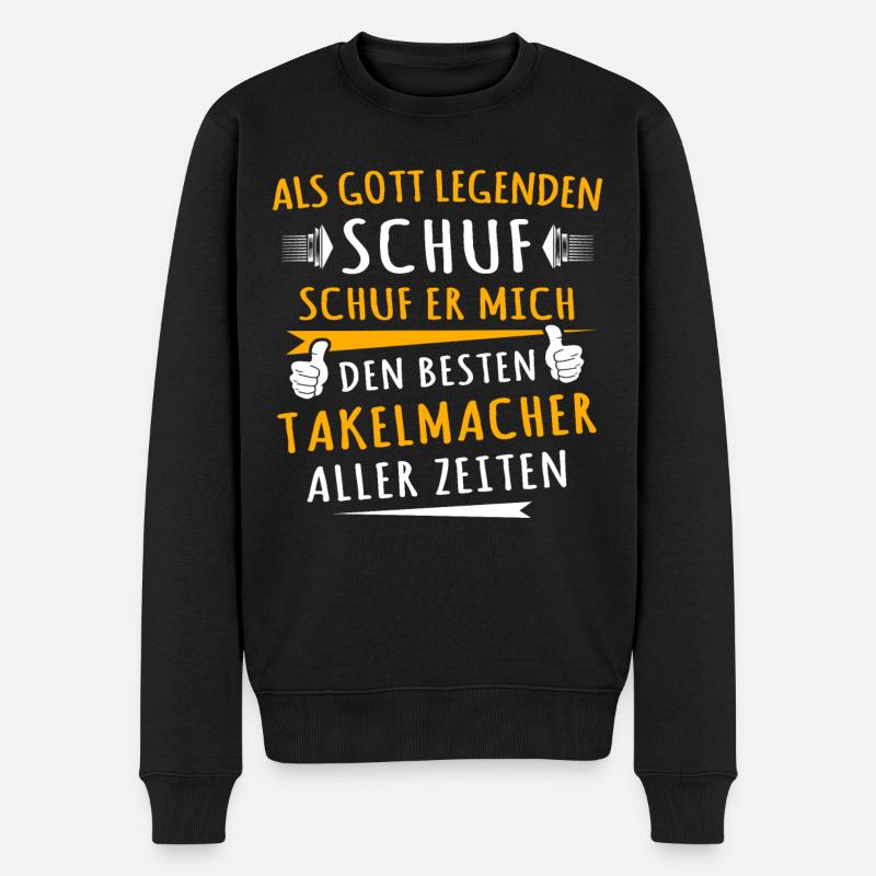 Takelmacher - Männer Premium Bio Pullover - Schwarz