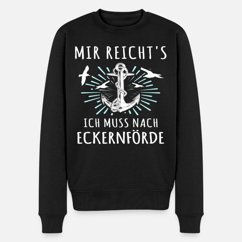 Eckernförde Eckernförder - Männer Premium Bio Pullover - Schwarz