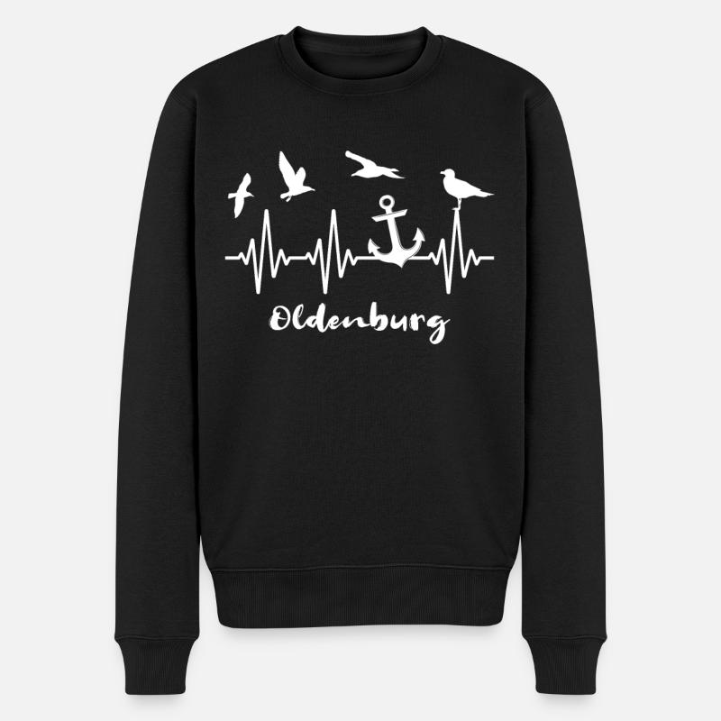 Oldenburg Oldenburger - Männer Premium Bio Pullover - Schwarz