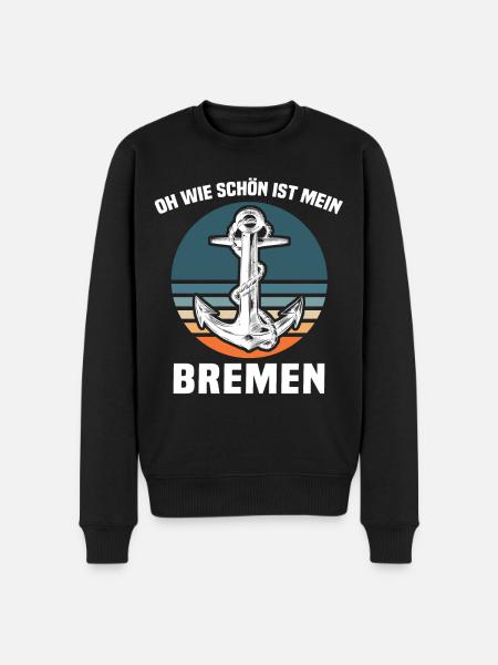 Bremen Sprüche Bremer - Männer Premium Bio Pullover - Schwarz