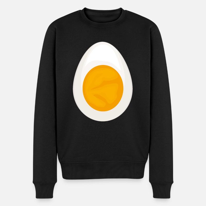 Ei Halloween Kostüm Lustiges Halloween - Männer Premium Bio Pullover - Schwarz