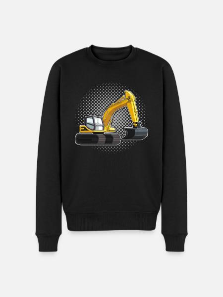 Excavator driver - Men's Premium Organic Jumper - black