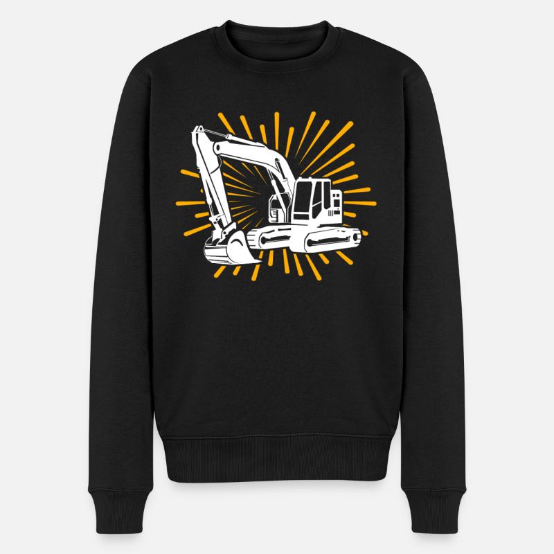 Excavatrice - Pull Premium bio Homme - noir