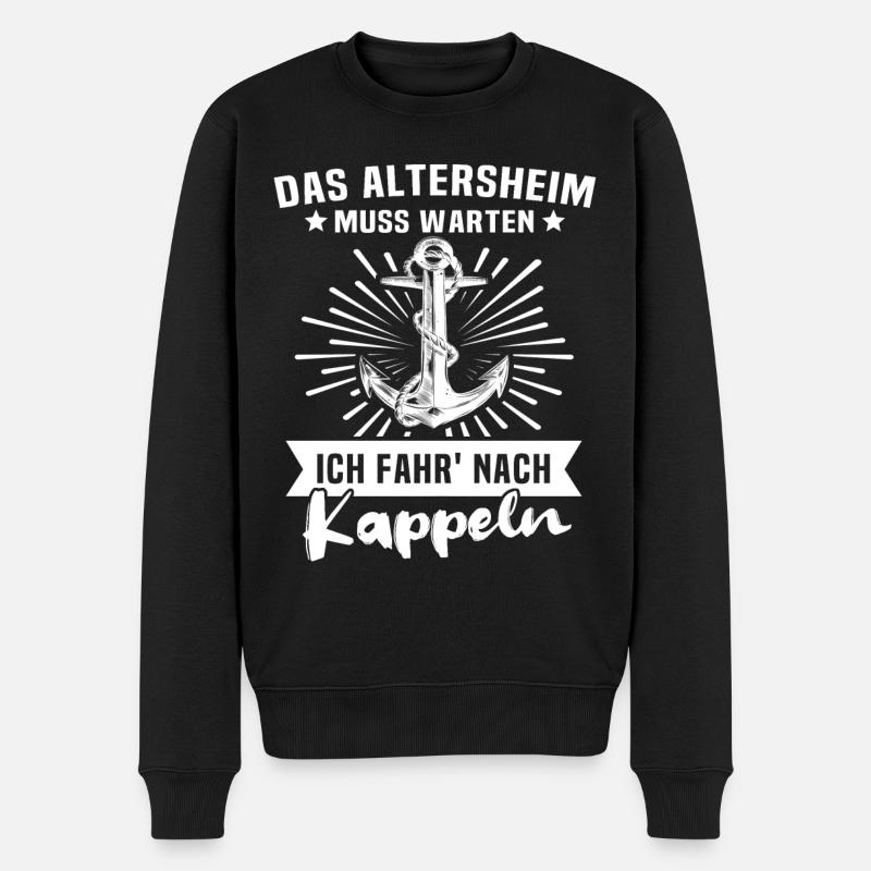 Kappeln - Männer Premium Bio Pullover - Schwarz