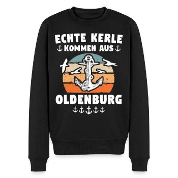Oldenburg Oldenburger - Männer Premium Bio Pullover - Schwarz - Vorne - Nico (187cm)