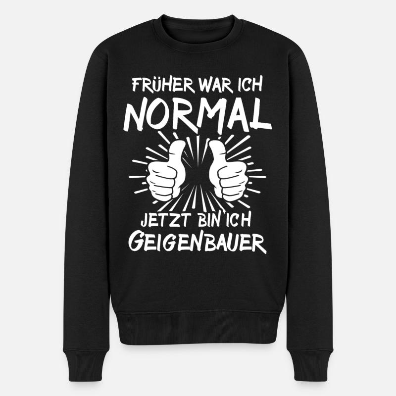 Geigenbauer - Männer Premium Bio Pullover - Schwarz