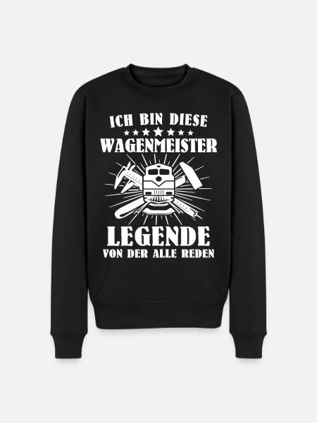 Wagenmeister Zugtechniker - Männer Premium Bio Pullover - Schwarz