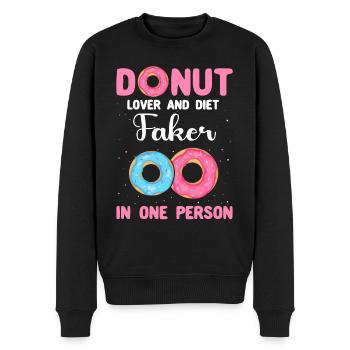 Donut Lover Doughnuts - Pull Premium bio Homme - noir - Devant - Nico (187cm)