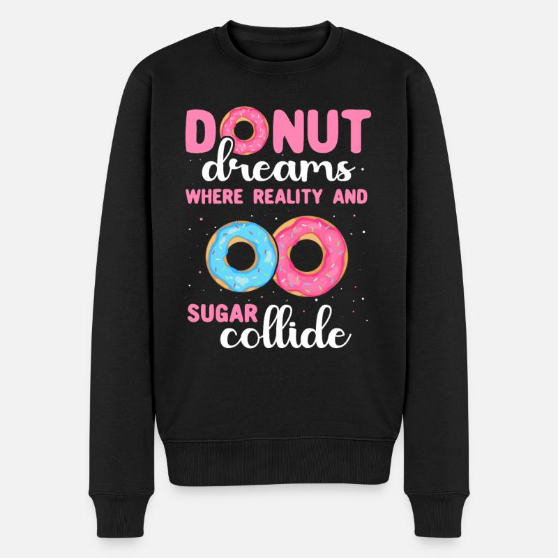 Donut Doughnut Donut Lover - Pull Premium bio Homme - noir