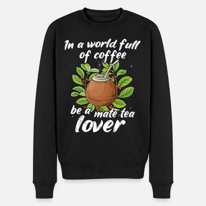 Yerba mate - Pull Premium bio Homme - noir