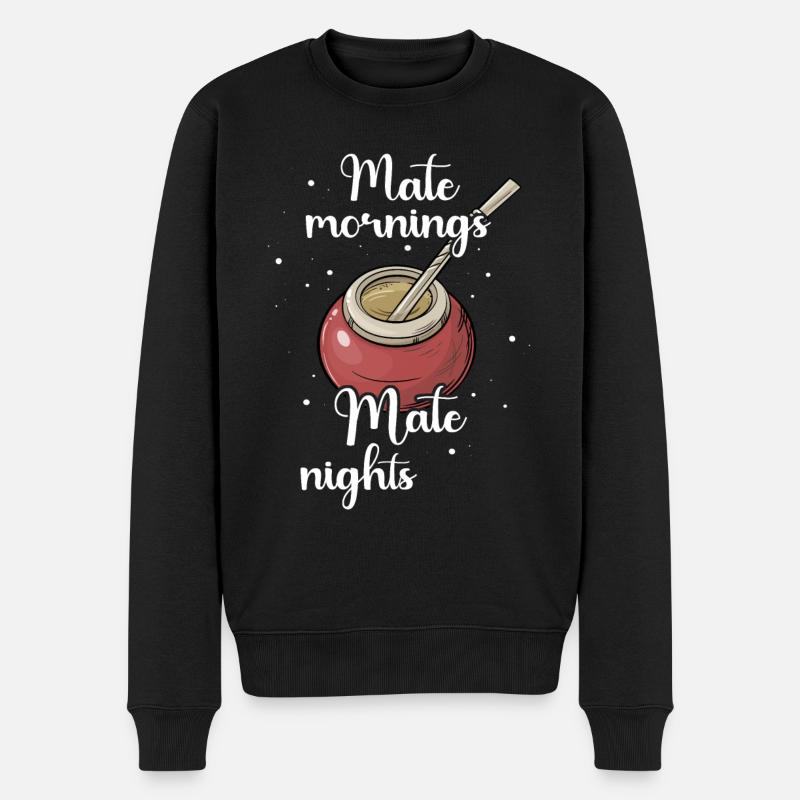 Thé Yerba mate - Pull Premium bio Homme - noir
