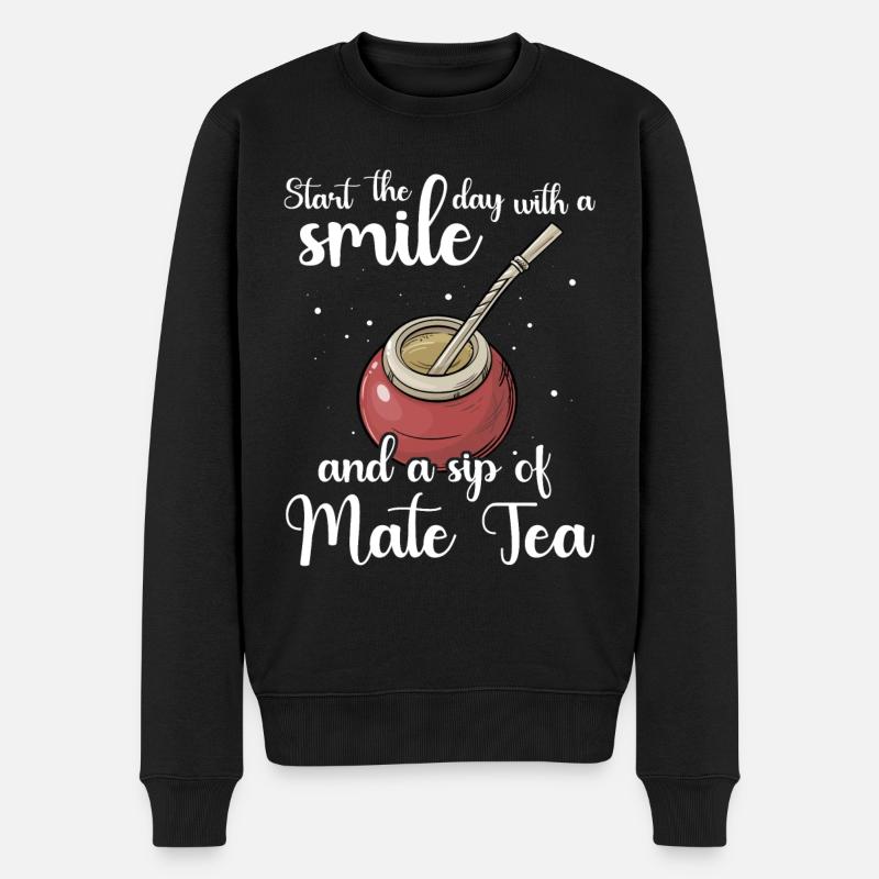 Yerba mate Bombilla - Pull Premium bio Homme - noir