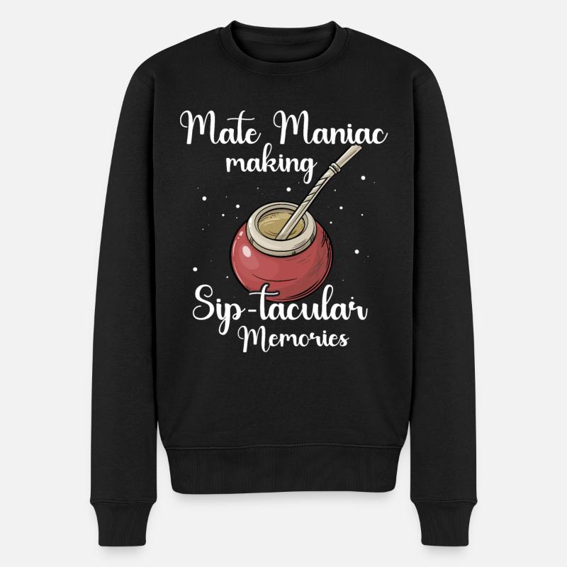 Dictons Yerba mate - Pull Premium bio Homme - noir