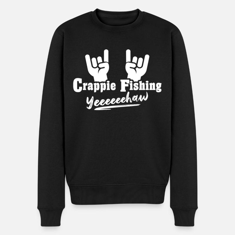 Pêche au poisson-lune Crappie - Pull Premium bio Homme - noir