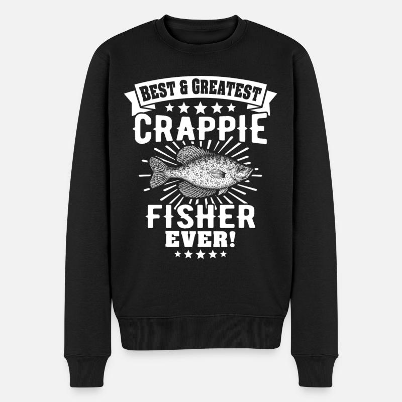 Poisson-lune Poisson Crappie - Pull Premium bio Homme - noir