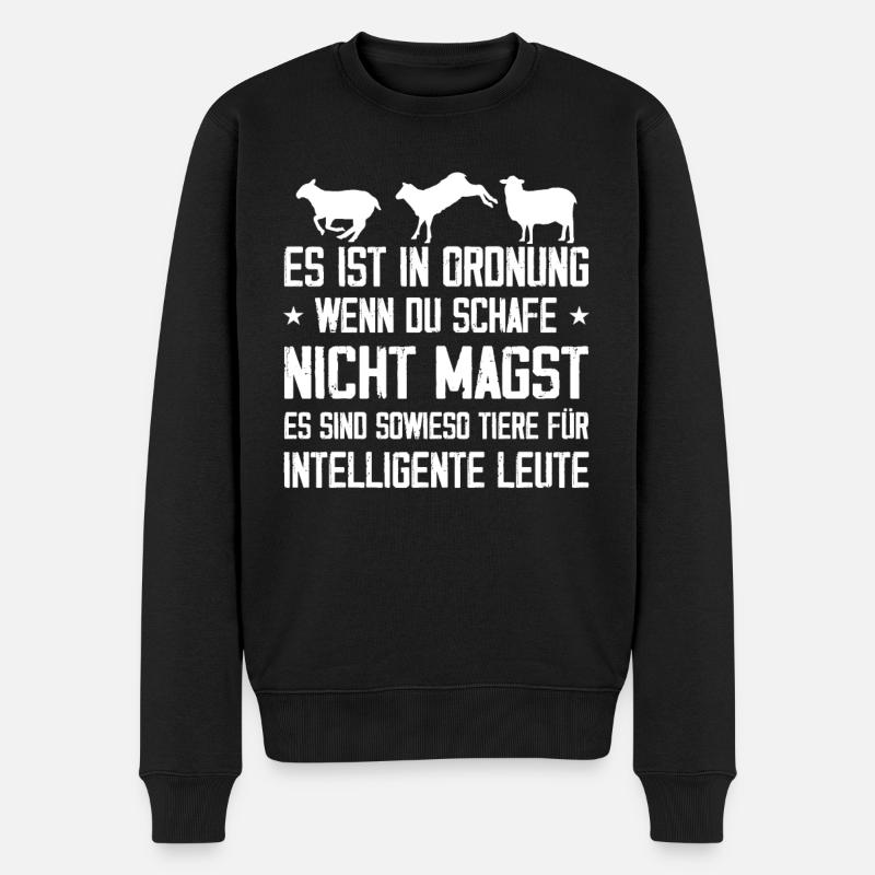Schafe Schaf Schäfer Geschenk - Pull Premium bio Homme - noir