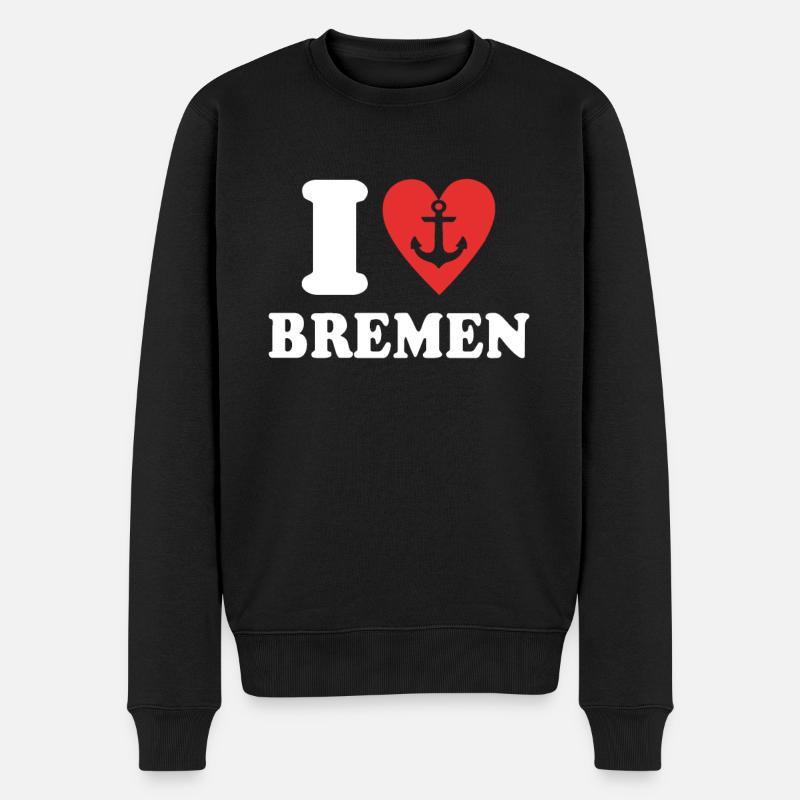 Brême Cher Brême - Pull Premium bio Homme - noir
