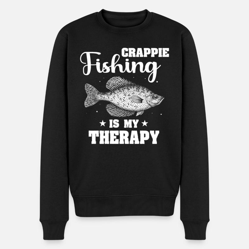 Poisson Crappie - Pull Premium bio Homme - noir