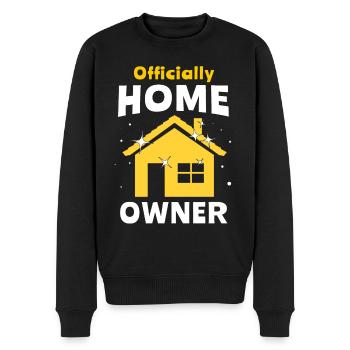 Propriétaire Achat d’une maison Acheteur d’une maison - Pull Premium bio Homme - noir - Devant - Nico (187cm)