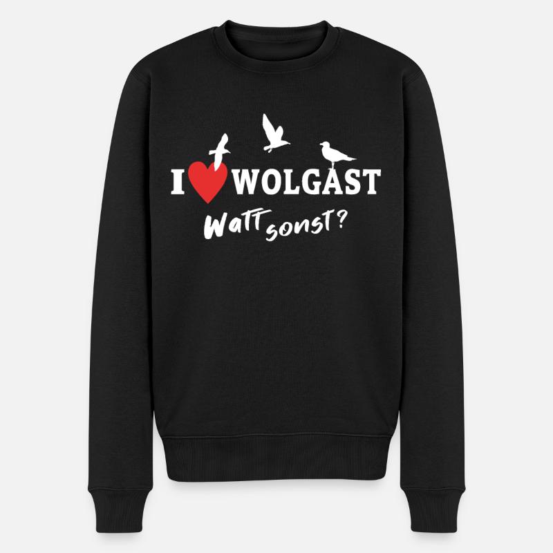 Wolgast Cher Wolgaster - Pull Premium bio Homme - noir
