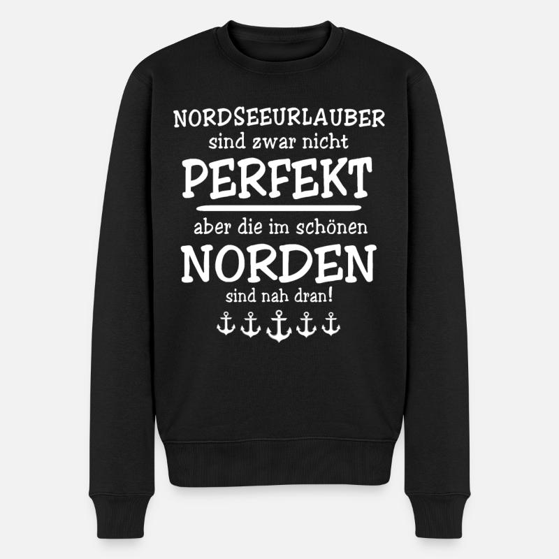 Norden - Männer Premium Bio Pullover - Schwarz