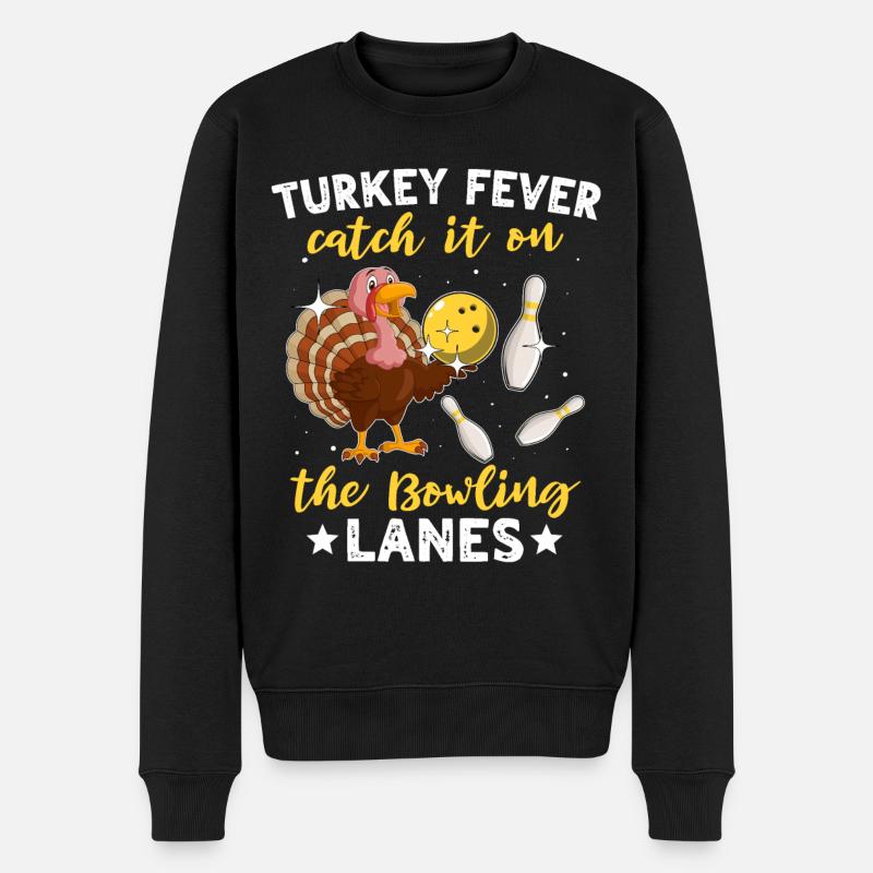 Bowler Turquie Thanksgiving - Pull Premium bio Homme - noir