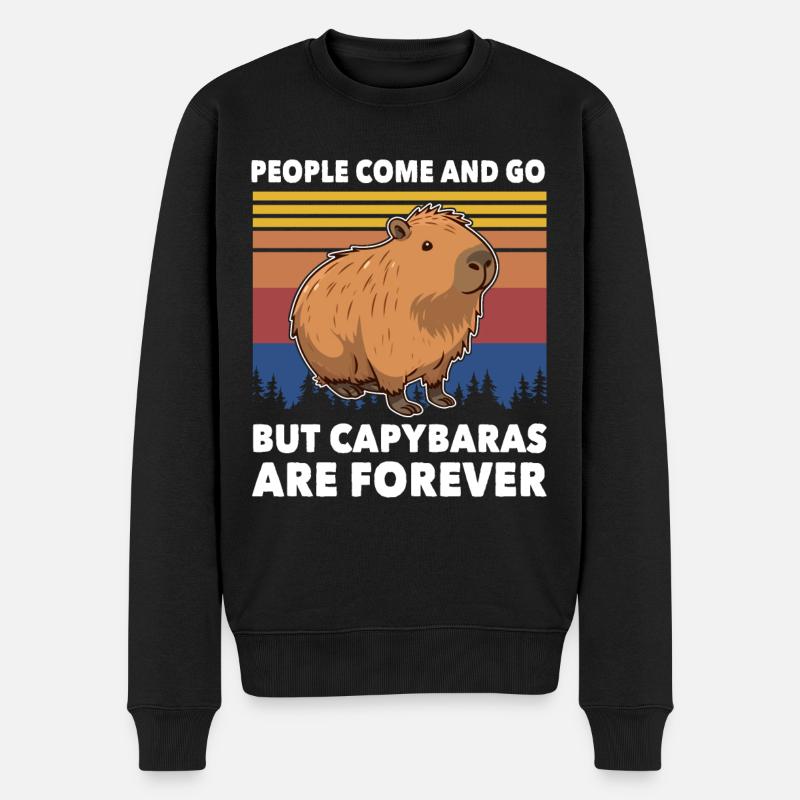 Capybara Wasserschwein - Pull Premium bio Homme - noir