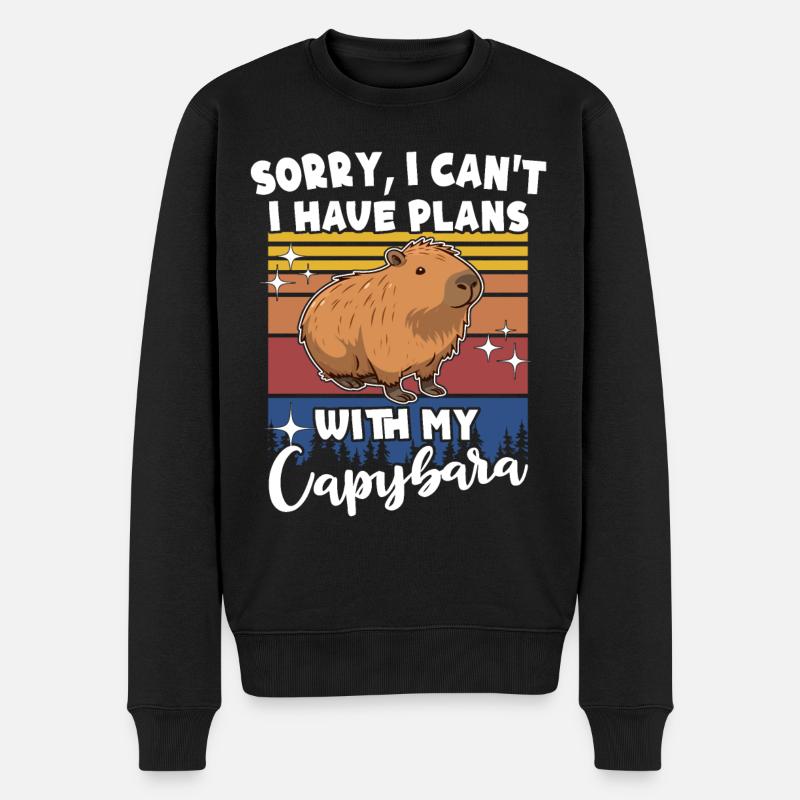 Capybara - Pull Premium bio Homme - noir