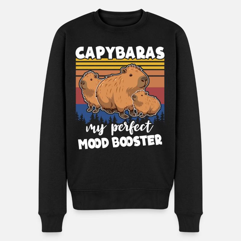 Capybara - Pull Premium bio Homme - noir