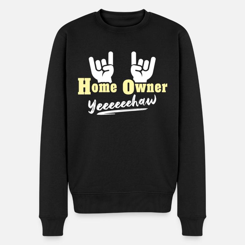 Propriétaire d’une maison neuve - Pull Premium bio Homme - noir