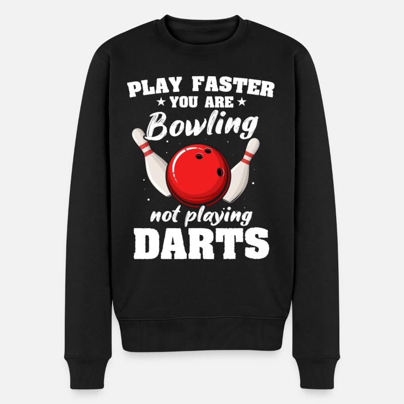 Bowling Slow Bowler - Pull Premium bio Homme - noir
