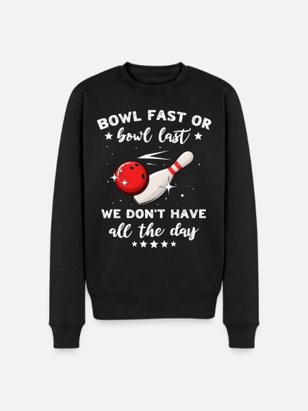 Bowler Bowling Lent Pas Rapide - Pull Premium bio Homme - noir
