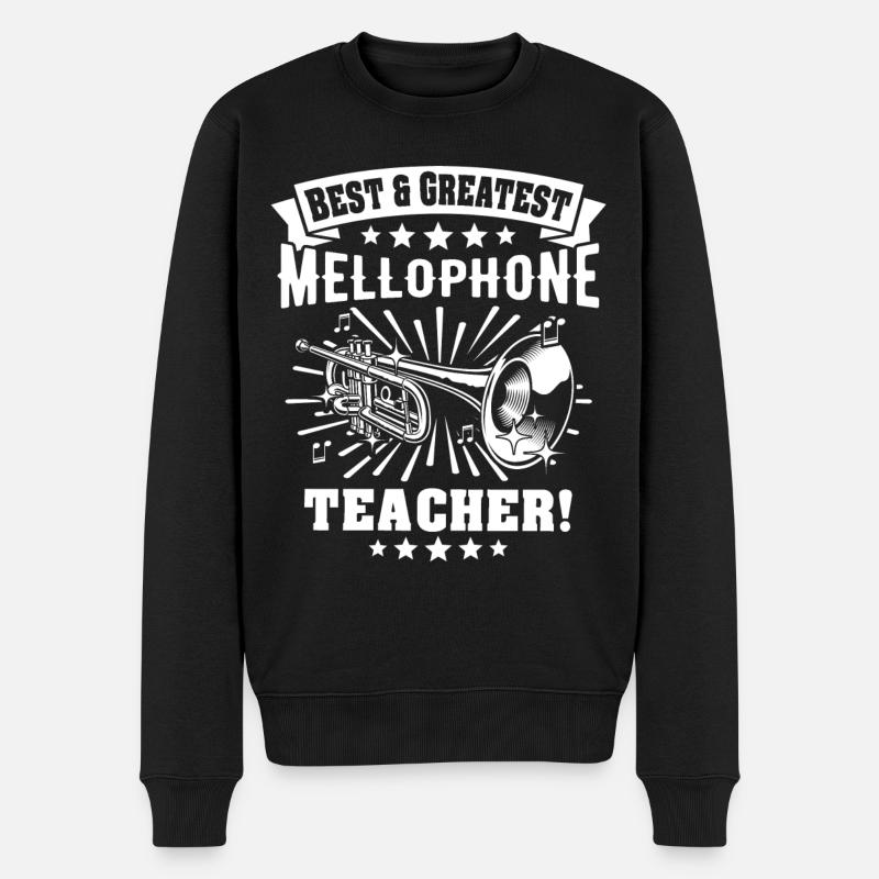 Mellophone Mellophonium - Männer Premium Bio Pullover - Schwarz