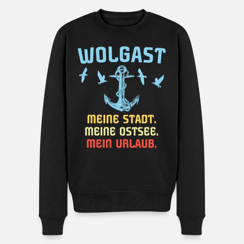 Dictons de Wolgast - Pull Premium bio Homme - noir