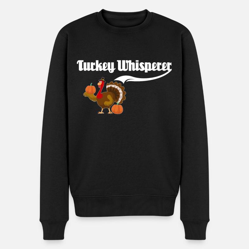 Dinde Thanksgiving - Pull Premium bio Homme - noir