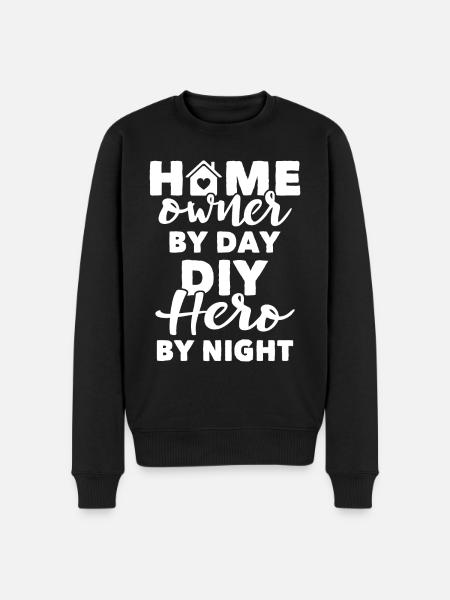 Homeowner - Männer Premium Bio Pullover - Schwarz