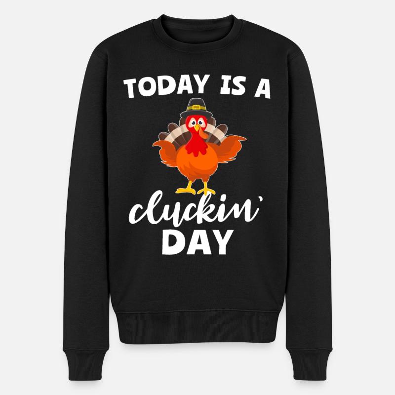 Dinde Thanksgiving - Pull Premium bio Homme - noir