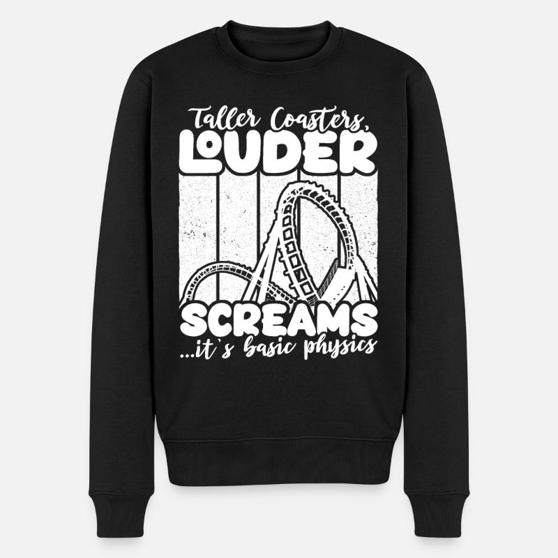 Montagnes russes d’Achterbahn - Pull Premium bio Homme - noir