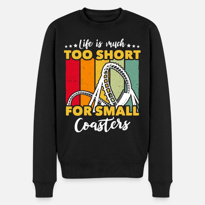 Roller Coaster Roller Coaster Lovers - Men's Premium Organic Jumper - black