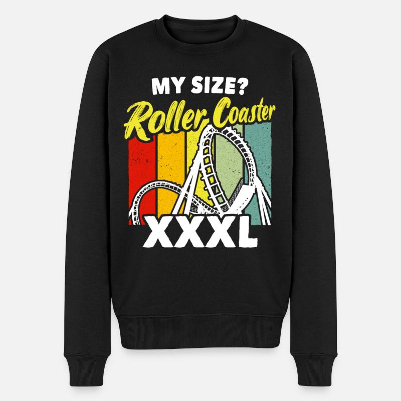 Roller Coaster Roller Coaster Riders - Men's Premium Organic Jumper - black