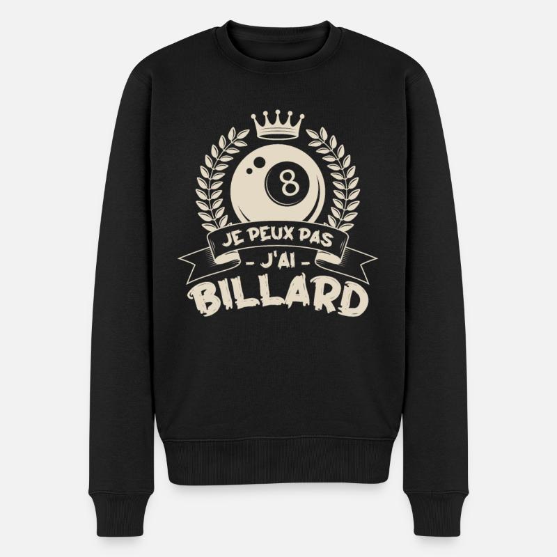 Je Peux Pas J'ai Billard - Pull Premium bio Homme - noir