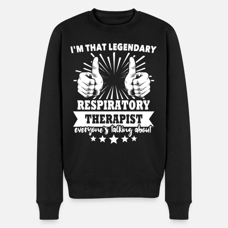 Inhalothérapeute - Pull Premium bio Homme - noir