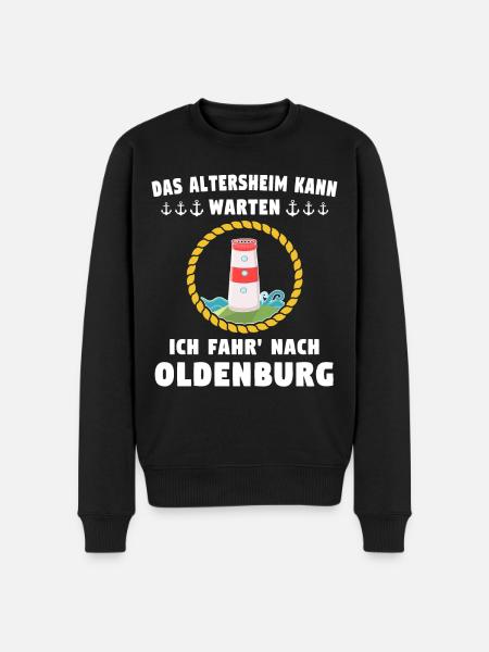 Oldenburg Sprüche - Männer Premium Bio Pullover - Schwarz