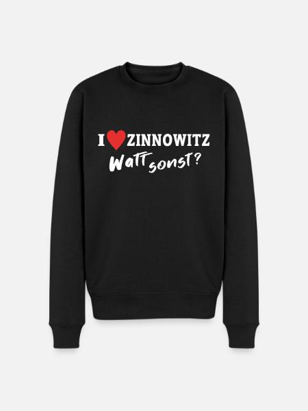 Ich Liebe Zinnowitz - Männer Premium Bio Pullover - Schwarz