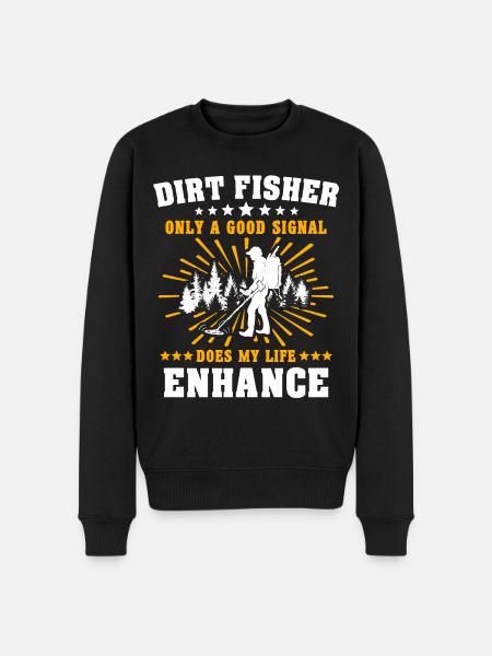 Metal detector - Men's Premium Organic Jumper - black