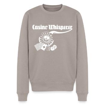 Casino - Männer Premium Bio Pullover - Taupe - Vorne - Nico (187cm)